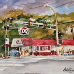 Watercolor Painting by Anita Hendrickx