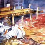 Watercolor painting by Anita Henddrickx