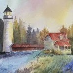 Watercolor painting by Pat Spence