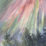 Watercolor painting by Pat Spence