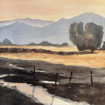 Watercolor painting by Becca Hlebain-Aaker