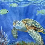 Watercolor painting by Pat Spence