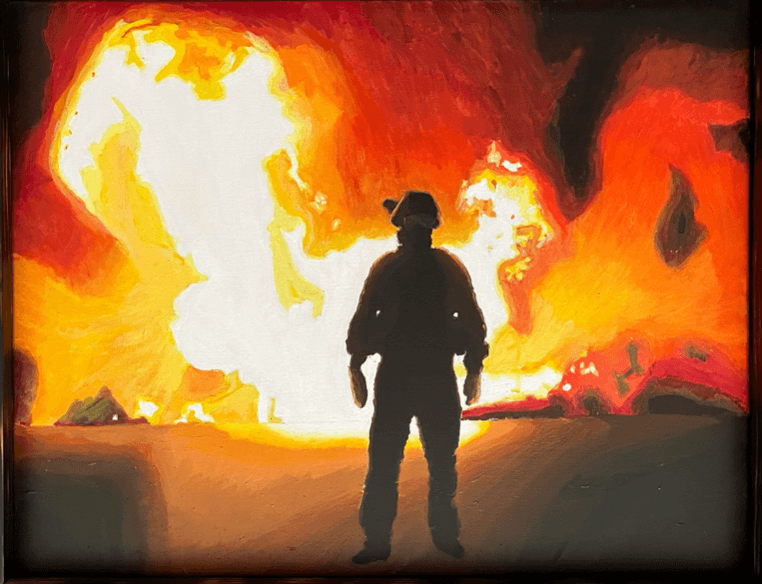 Watercolor painting by Logan Benson