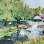 Watercolor painting by Pat Spence