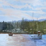 Watercolor painting by Pat Spence