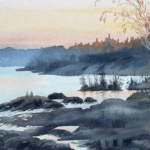 Watercolor painting by Pat Spence