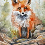 Watercolor painting by Pat Spence