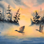 Watercolor Painting by Pat Spence