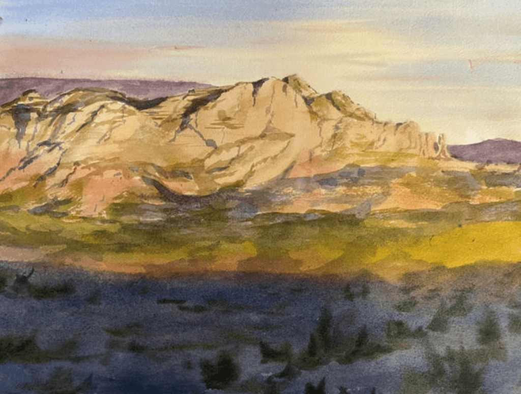 Watercolor painting by Becca Hlebain-Aaker