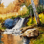 Watercolor painting by Becca Hlebain-AAker