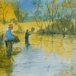 Watercolor painting by Charlie Hopkins