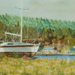 Watercolor painting by Charlie Hopkins