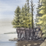 Watercolor painting by Pat Spence