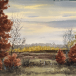 Watercolor painting by Becca Hlebain-Aaker