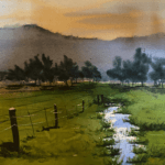 Watercolor painting by Becca Hlebain-Aaker